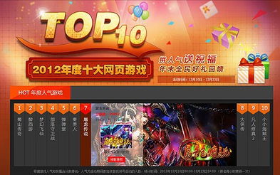 传奇再现要玩 屠龙传说 当选2012年度十大网页游戏